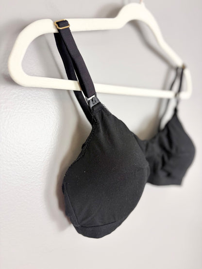 L - Embrace Black Buttersoft Nursing Bra