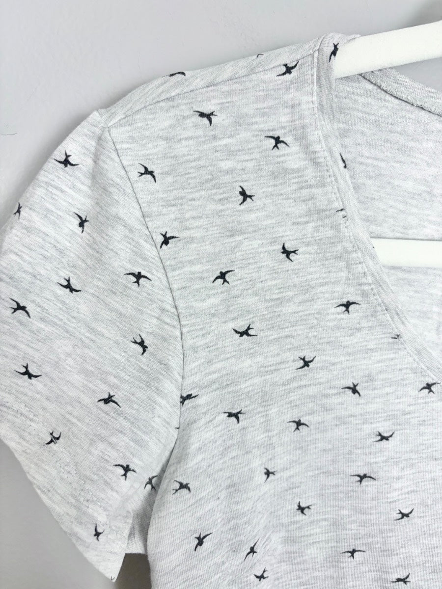 M - H & M Bird Print Tee