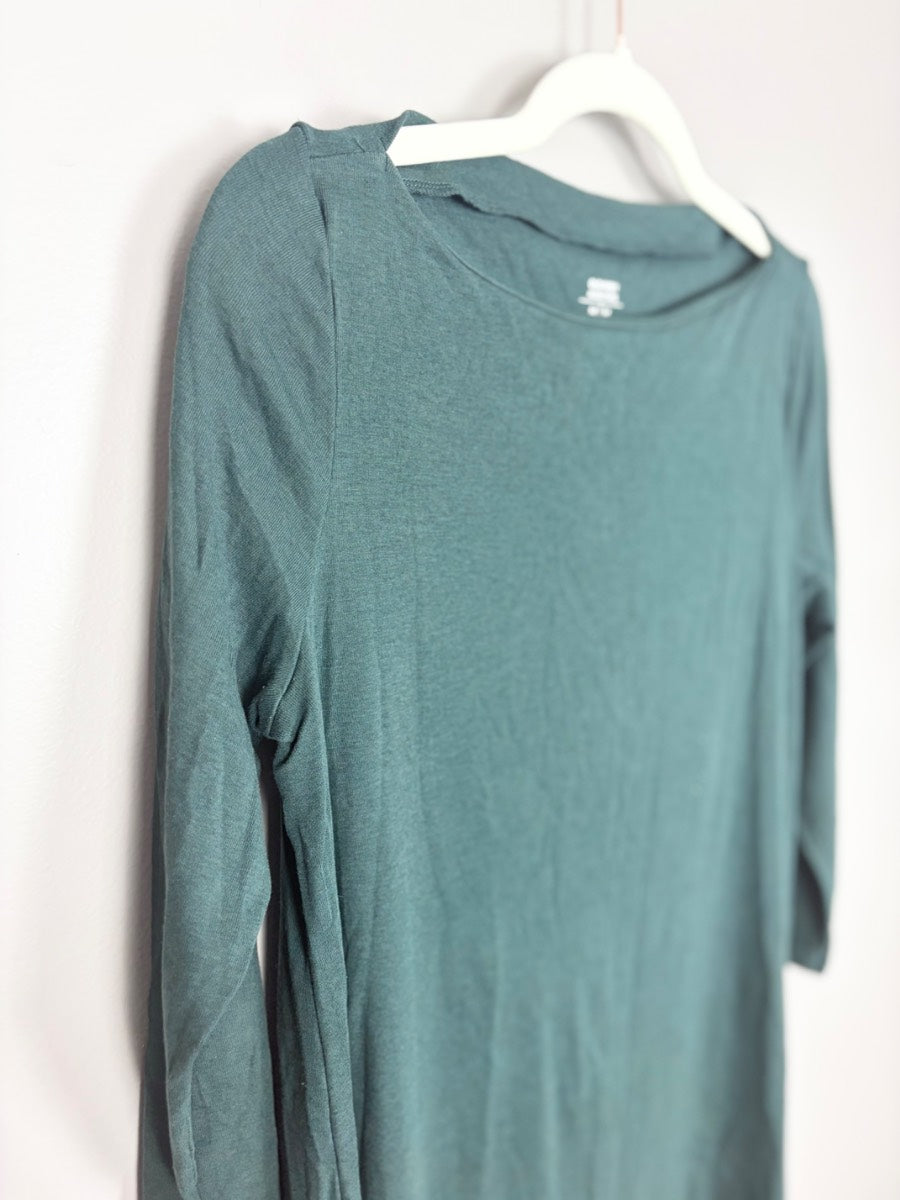M - Old Navy Green Boat Neck 3/4 Sleeve Tee