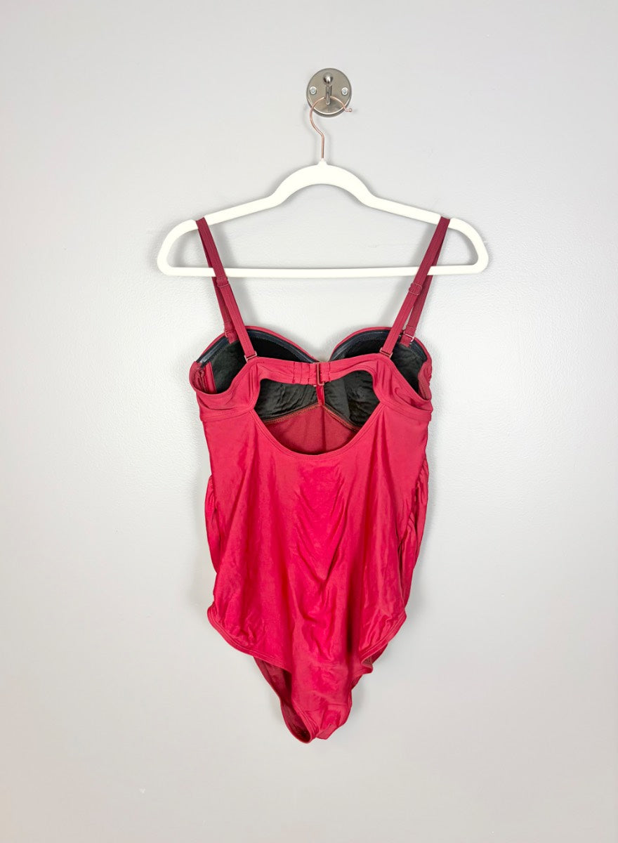 M - Old Navy Red One Piece Swimsuit