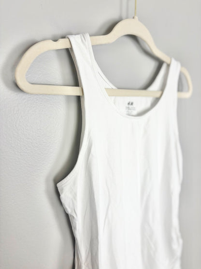 L - H & M White Tank Top
