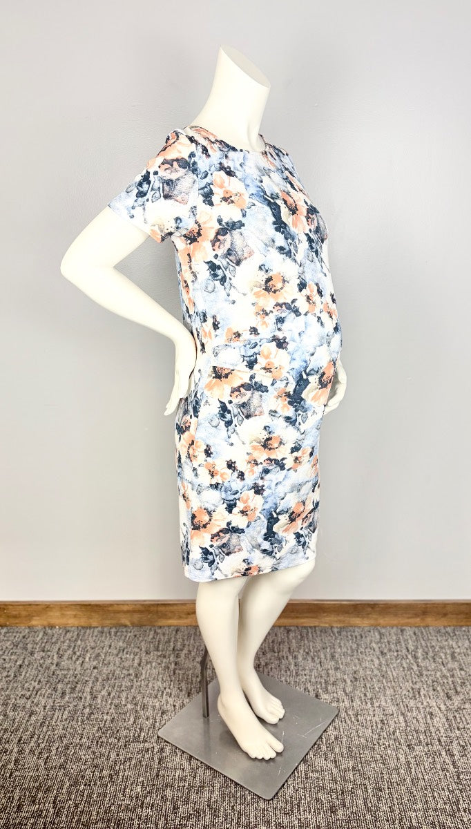 XL - Pink Blush Floral Print Dress