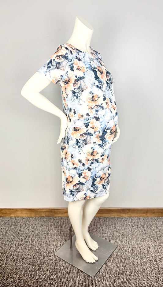 XL - Pink Blush Floral Print Dress