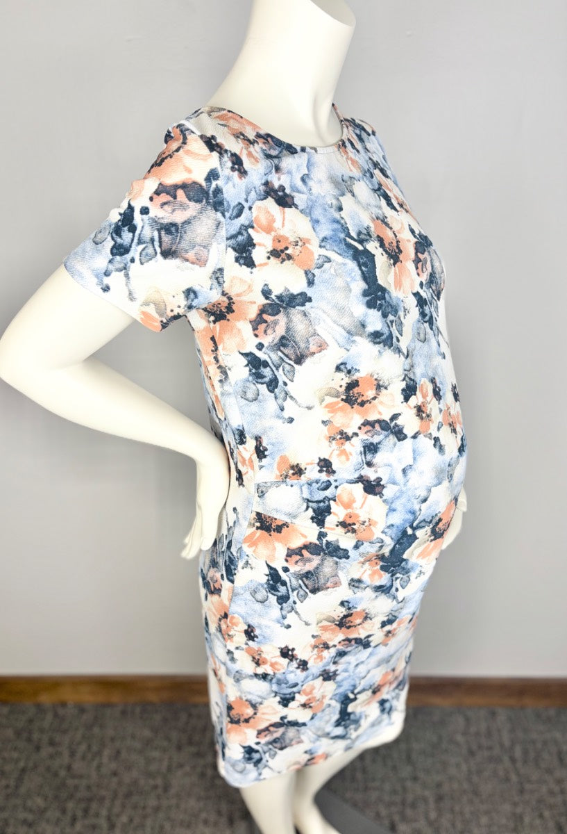 XL - Pink Blush Floral Print Dress