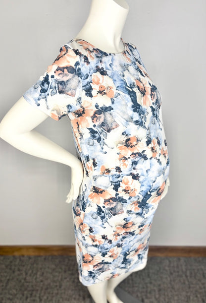 XL - Pink Blush Floral Print Dress