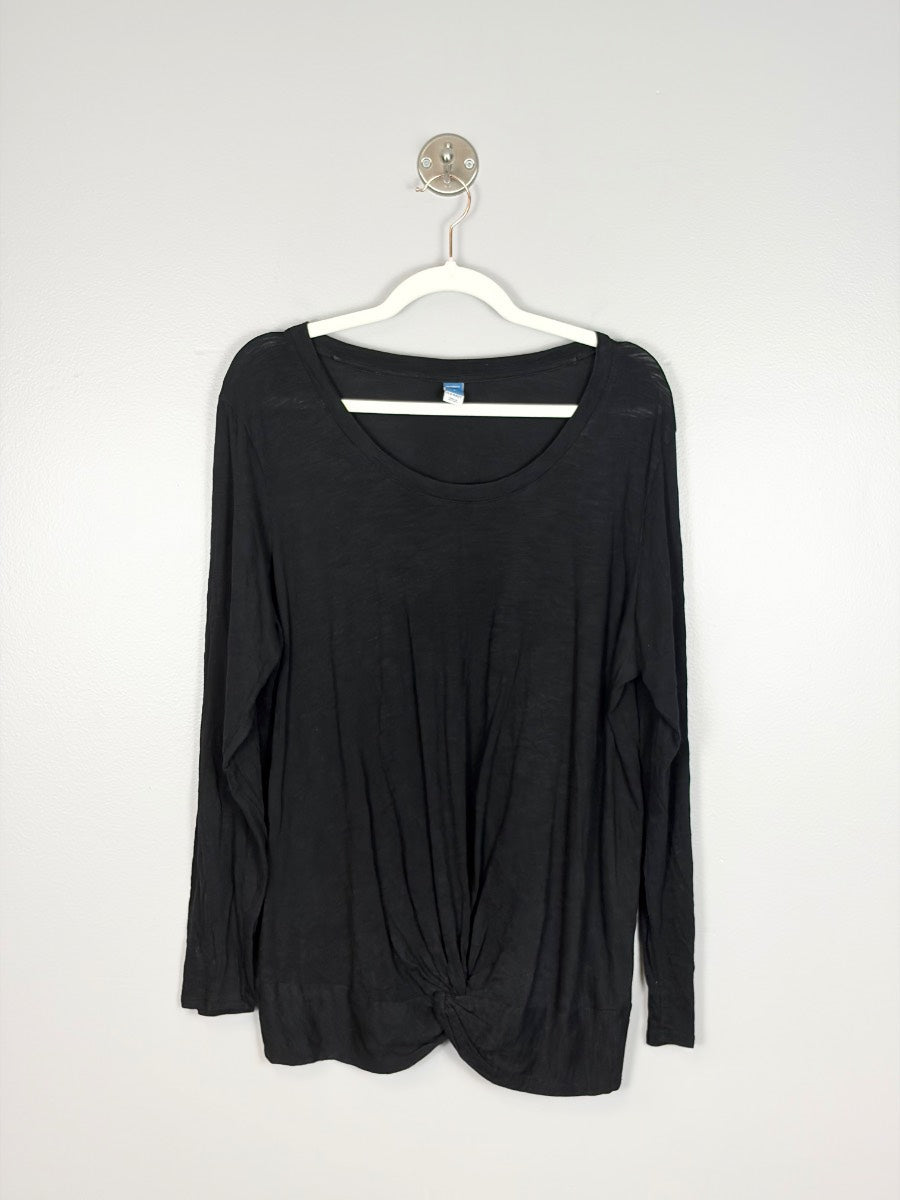 L - Old Navy Twist Hem Top