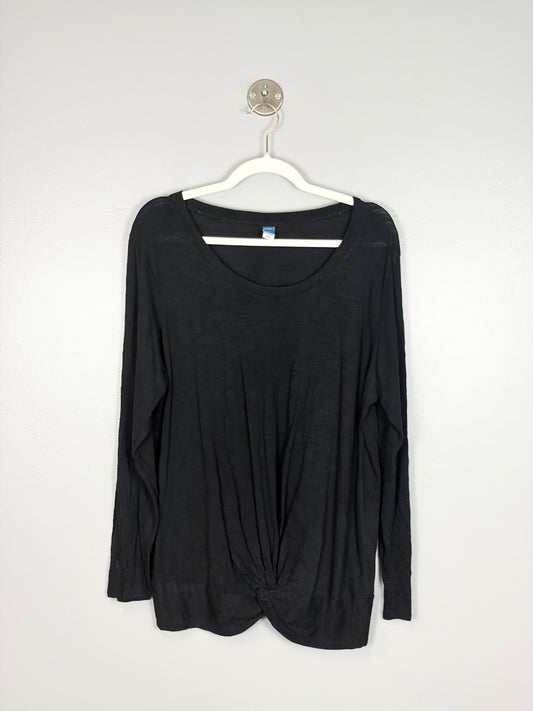 L - Old Navy Twist Hem Top