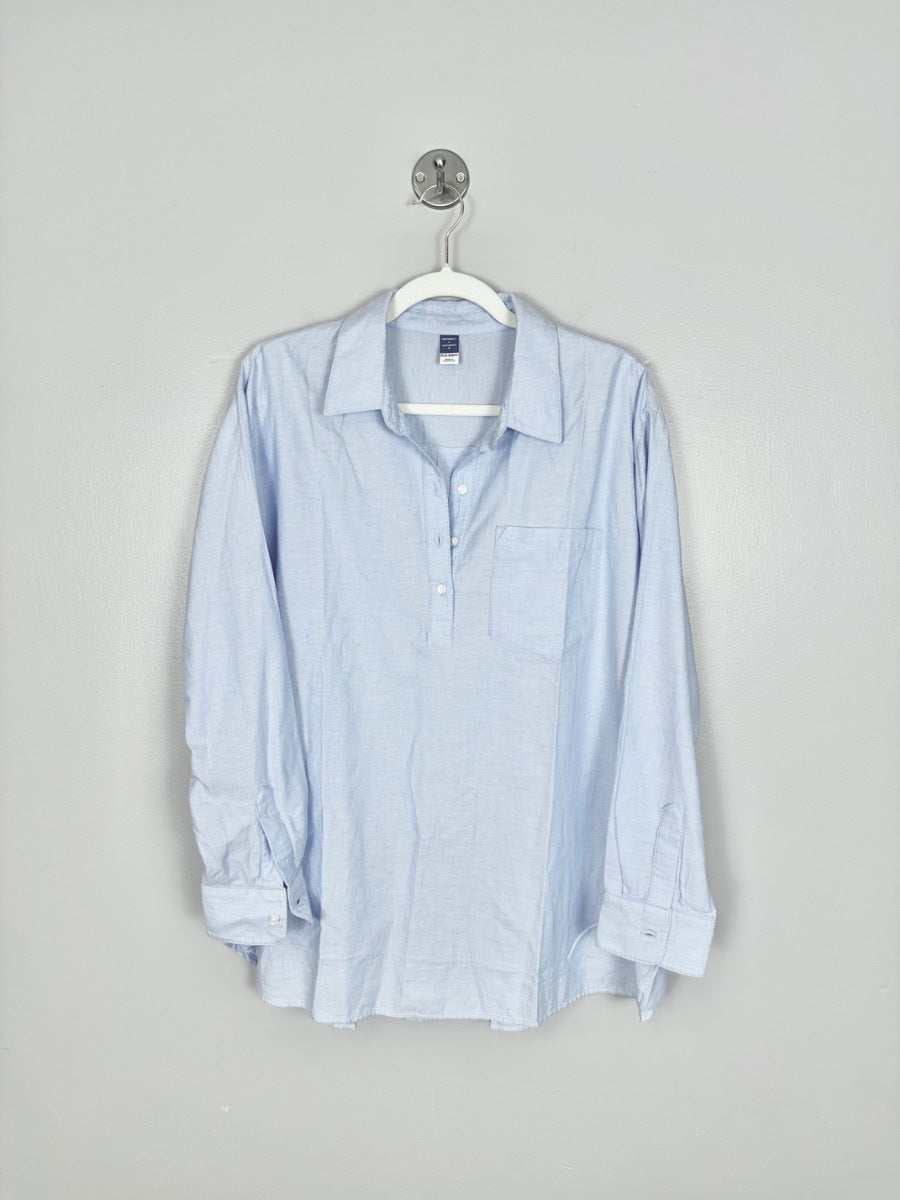 L - Old Navy Oxford Popover Shirt