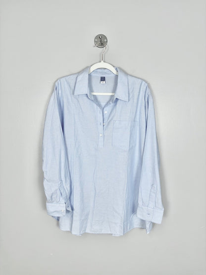 L - Old Navy Oxford Popover Shirt