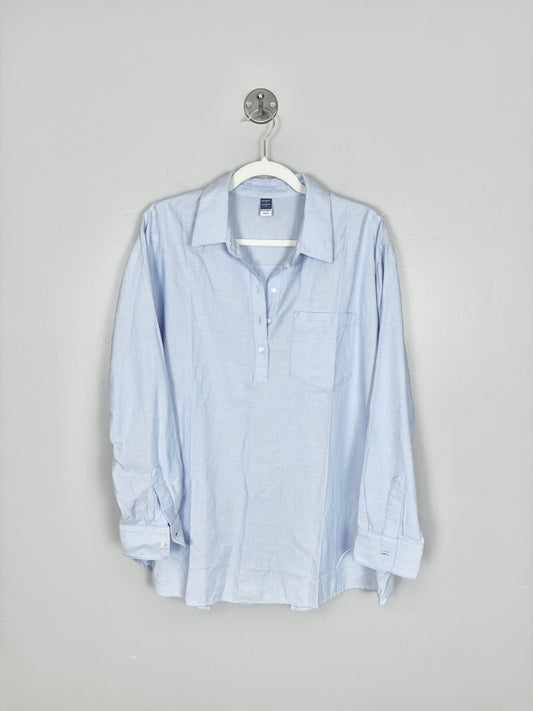 L - Old Navy Oxford Popover Shirt
