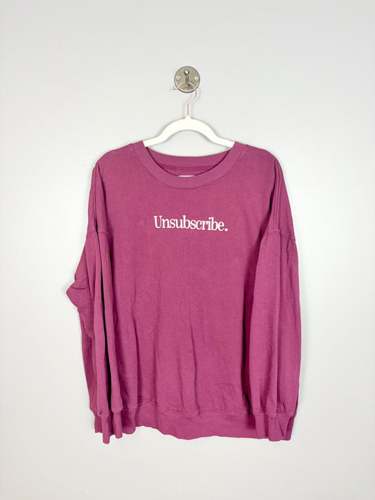 L - Old Navy Unsubscribe Graphic Sweatshirt