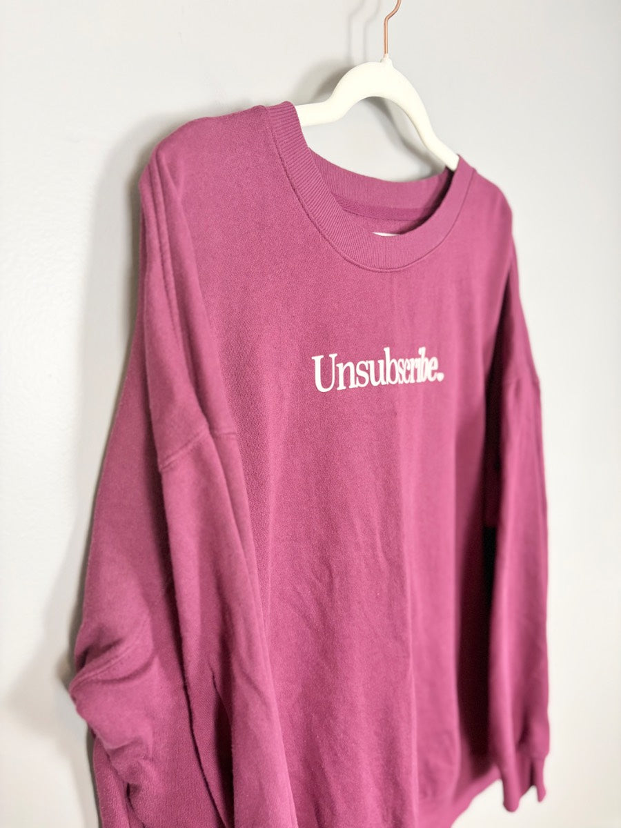 L - Old Navy Unsubscribe Graphic Sweatshirt