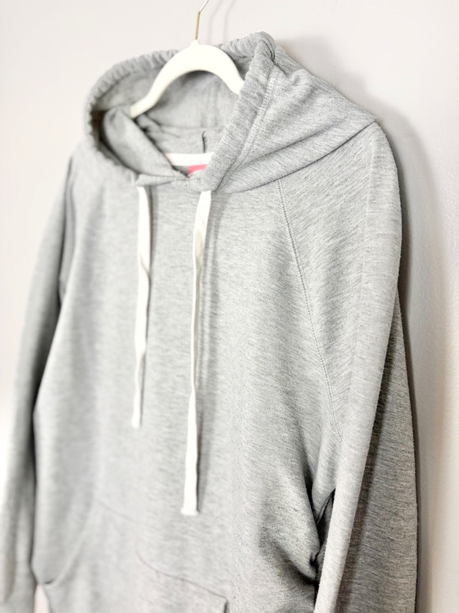 L - Paisley Sky Grey Pullover Hoodie