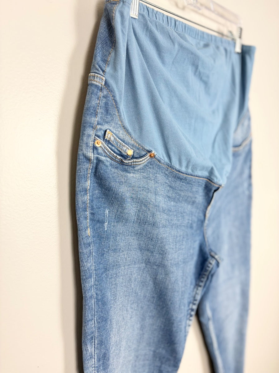 XL - H & M Mama Super Skinny High Rib Maternity Jeans