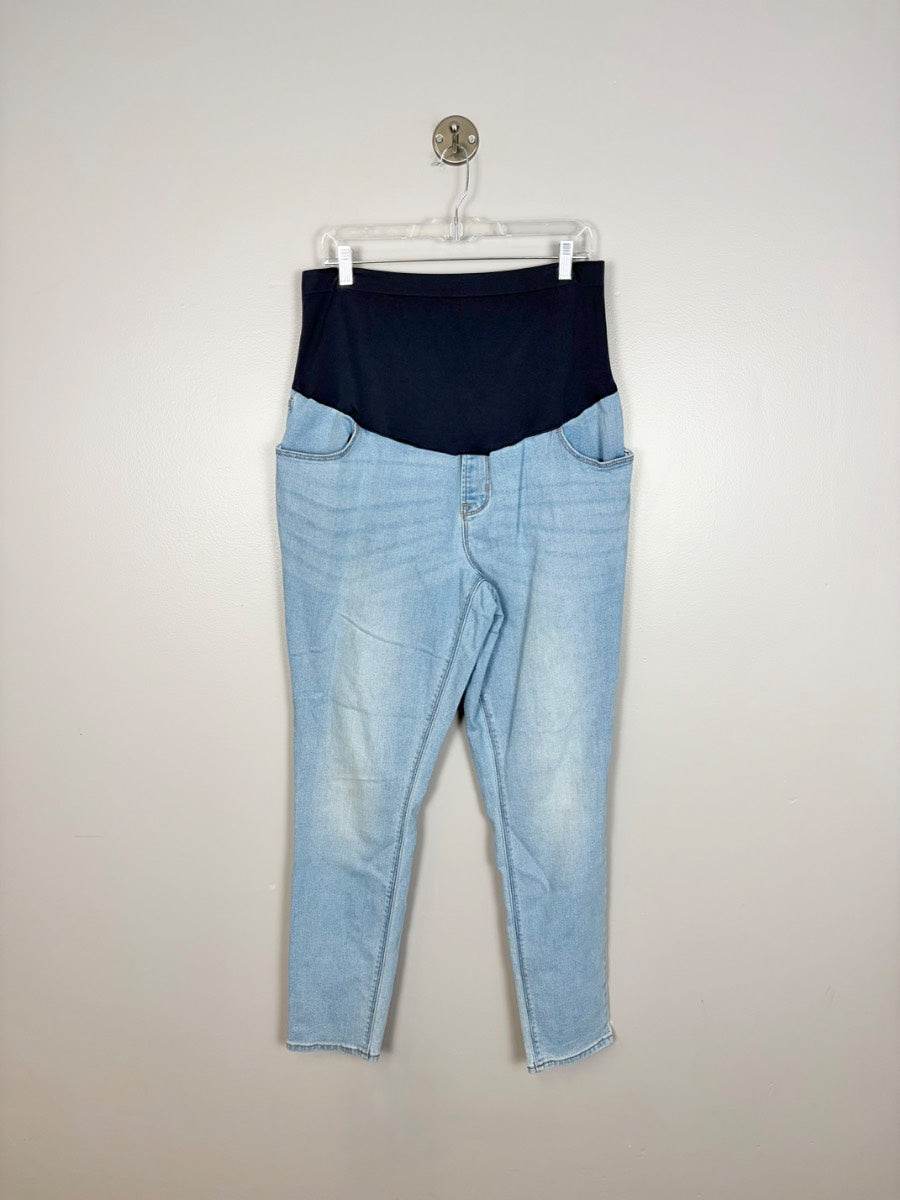 XL/16 (Long) - Old Navy Wow Skinny Light Wash Skinny Jeans