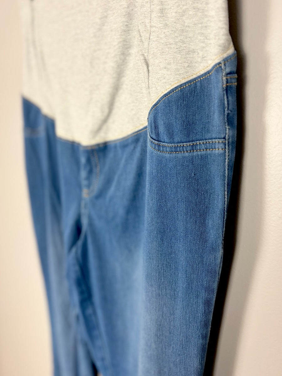 XL - Paisley Sky Skinny Maternity Jeans