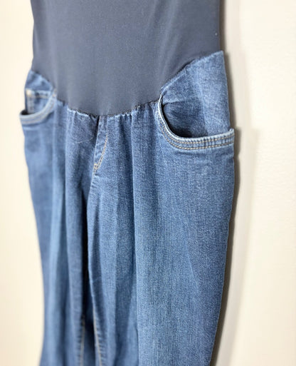 XL - Indigo Blue Flare Maternity Jeans