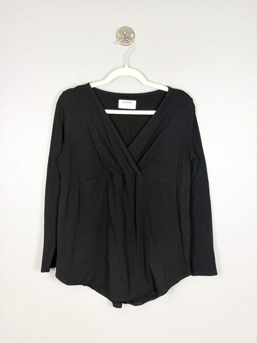 M - Old Navy Wrap Front Top