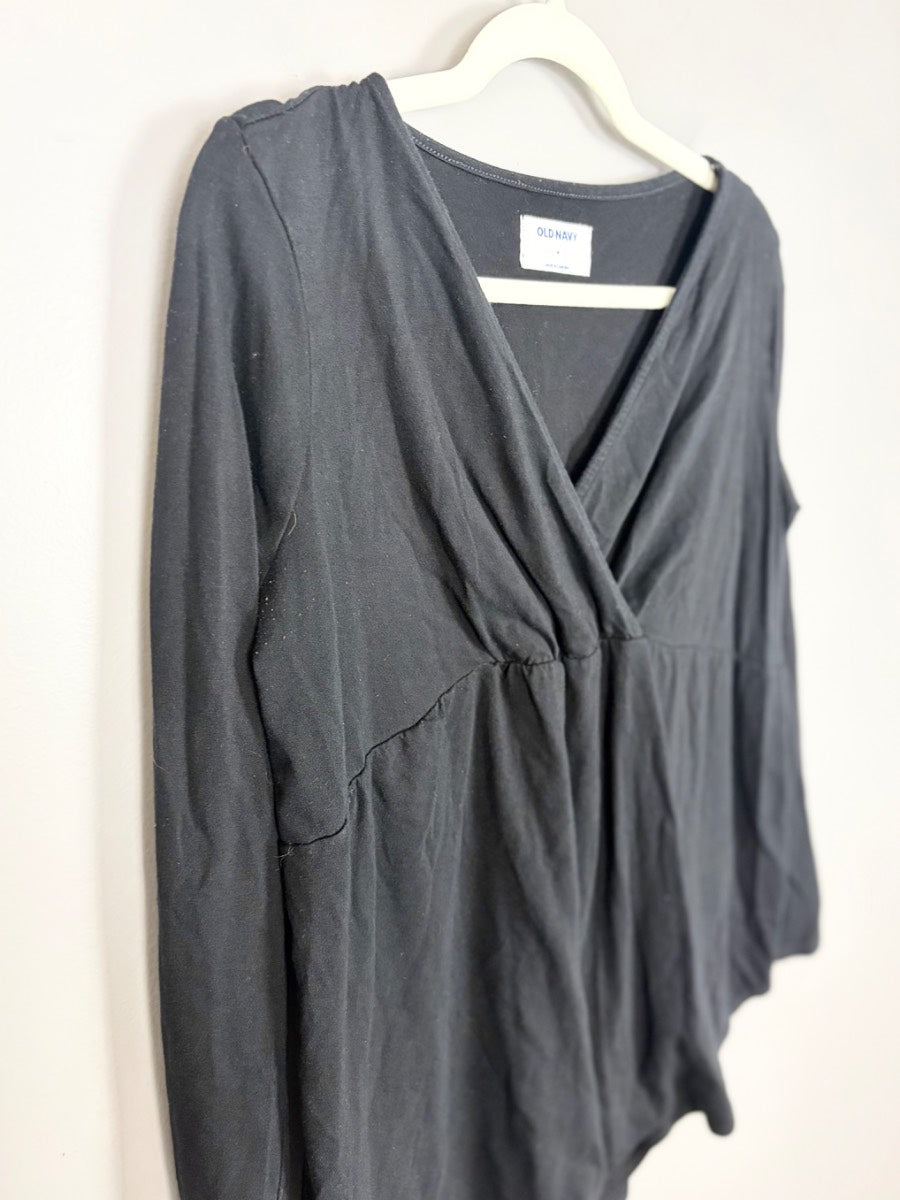 M - Old Navy Wrap Front Top