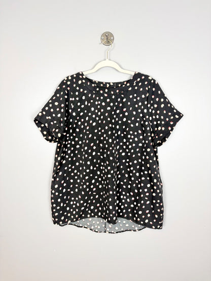 XL - Stork & Babe Abstract Dot Print Blouse