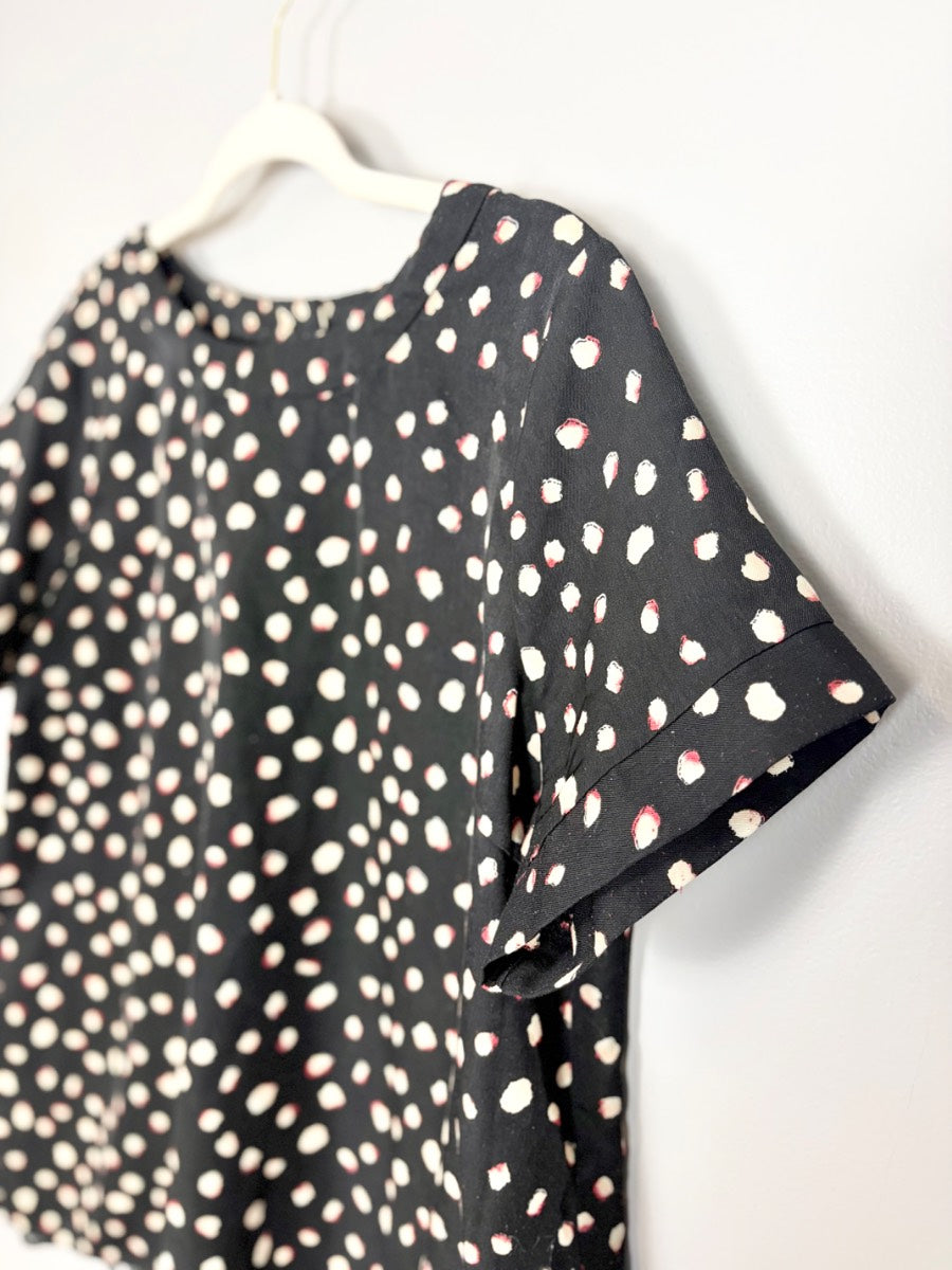XL - Stork & Babe Abstract Dot Print Blouse