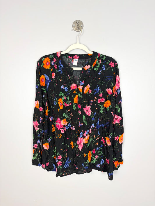 L - Old Navy Floral Boho Blouse