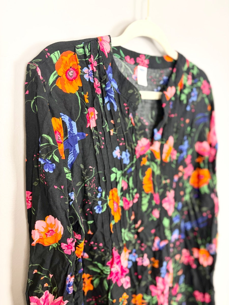 L - Old Navy Floral Boho Blouse