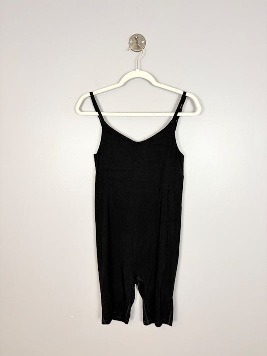 M - Gap Black Ribbed Shorts Romper