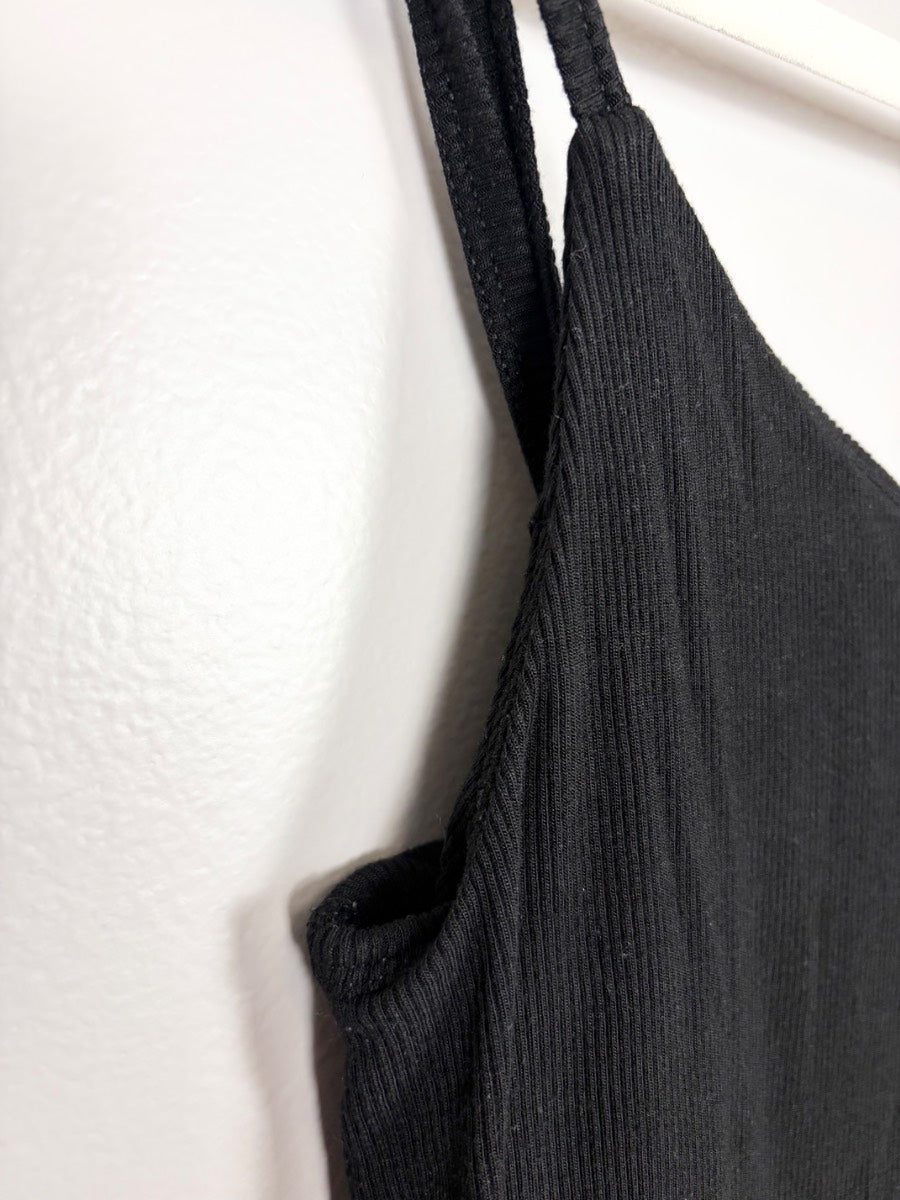 M - Gap Black Ribbed Shorts Romper