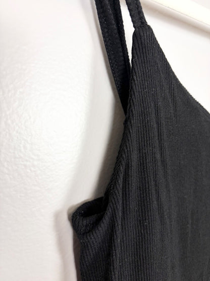 M - Gap Black Ribbed Shorts Romper