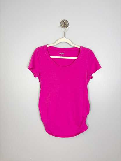 M - Old Navy Classic Hot Pink Scoop Tee