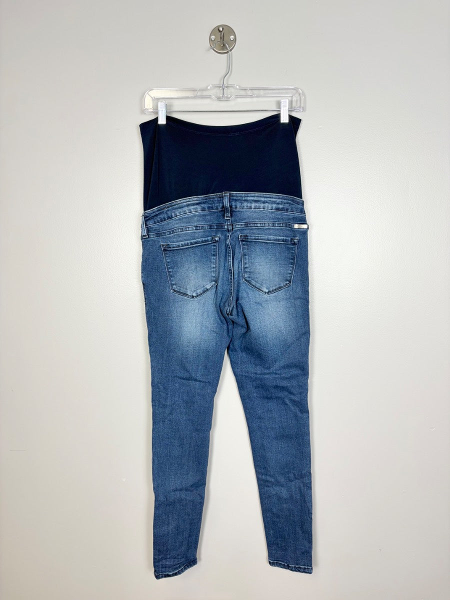 M - Kancan Mid Wash Maternity Jeans