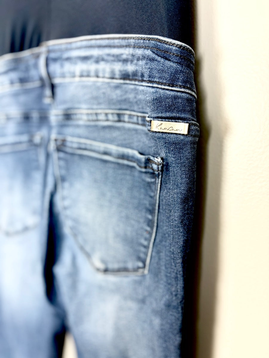 M - Kancan Mid Wash Maternity Jeans