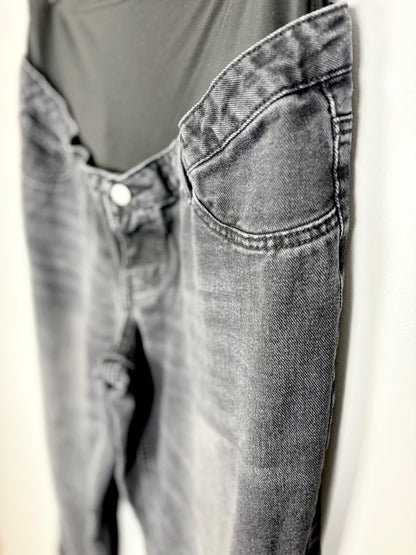 L - Shein Dark Wash Boyfriend Jeans