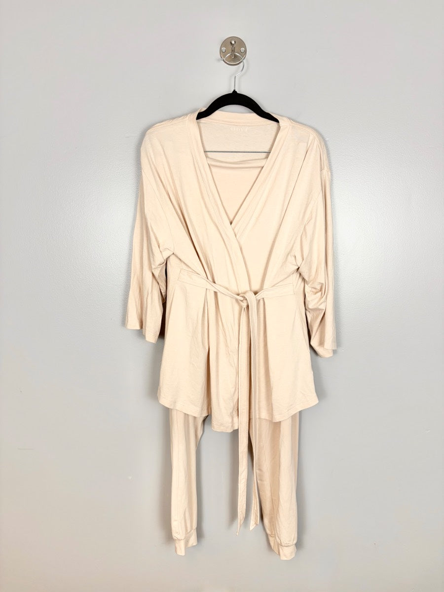 M - Bravado Peach Jersey Robe And Jogger Set