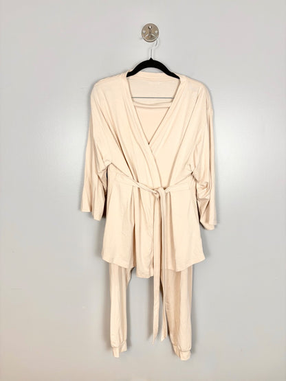 M - Bravado Peach Jersey Robe And Jogger Set