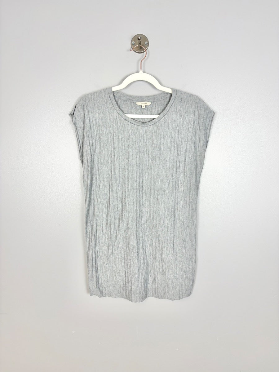 M - Noppies Grey Crinkle Cap Sleeve Tank
