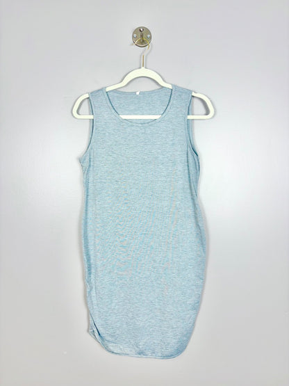 M - Grey Sky Sleeveless Tank Dress