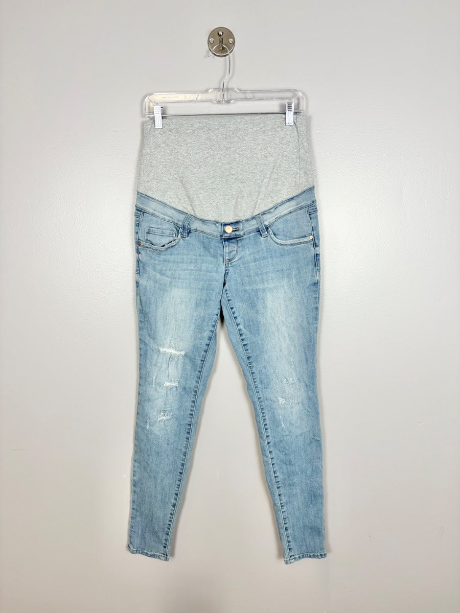 M - Thyme Regular Fit Distressed Skinny Jeans