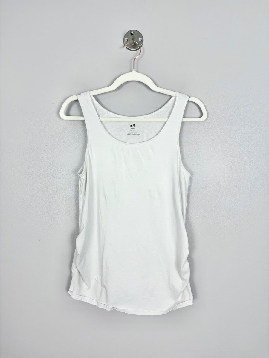 L - H & M White Tank Top