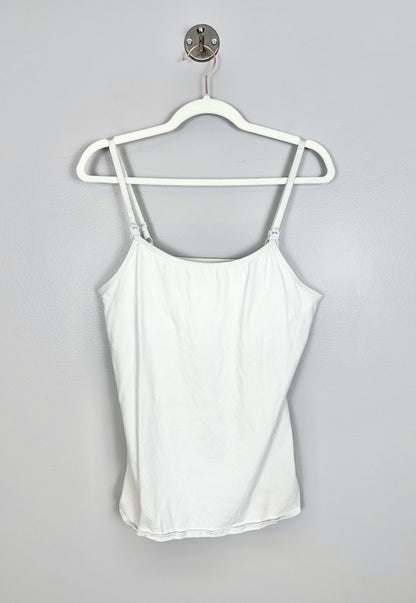L - Thyme White Nursing Cami Tank