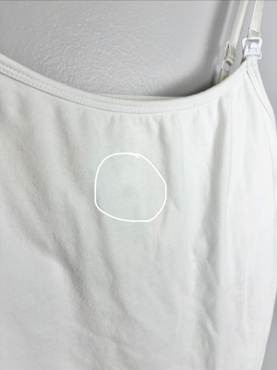 L - Thyme White Nursing Cami Tank