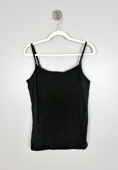 L - Thyme Black Nursing Cami Tank