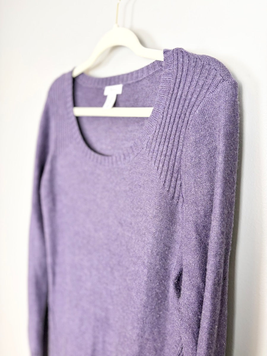 M - Thyme Plum Knit Sweater