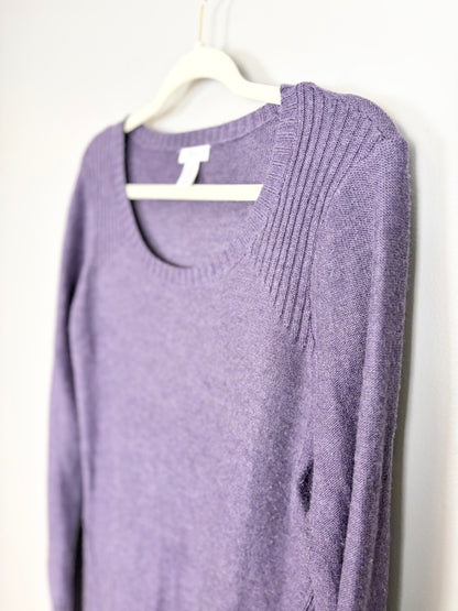 M - Thyme Plum Knit Sweater