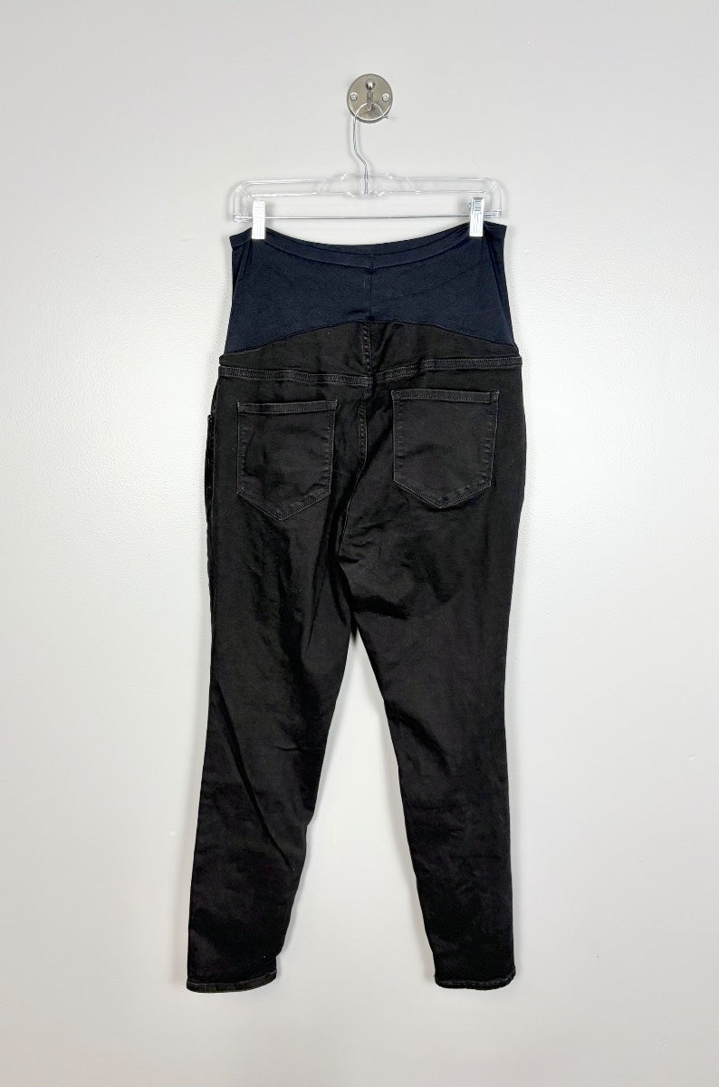 XL/16 Long - Old Navy Black Distressed Jeans