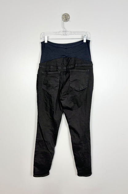 XL/16 Long - Old Navy Black Distressed Jeans