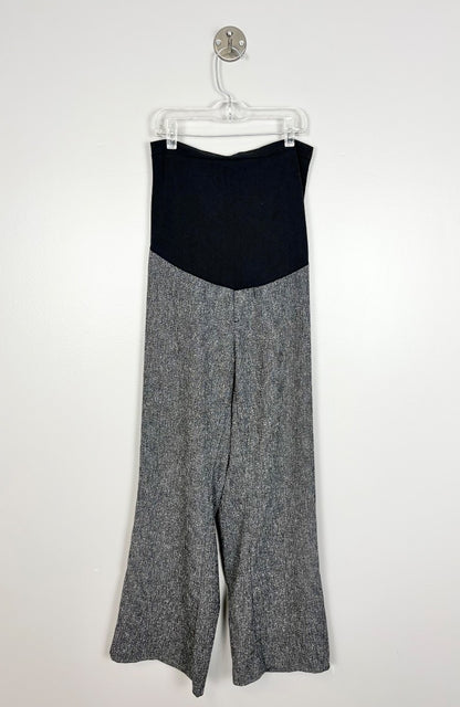 M - Thyme Grey Marled Wide Leg Dress Pants