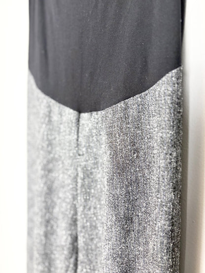 M - Thyme Grey Marled Wide Leg Dress Pants