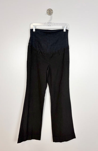 M - Thyme Black Flare Dress Pants
